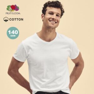 T-shirt adulto bianca iconic v-neck (1318)