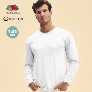 T-shirt adulto bianca iconic long sleeve t (1322)