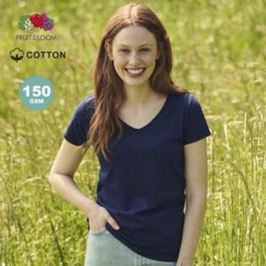 T-shirt donna colorata iconic v-neck (1327)
