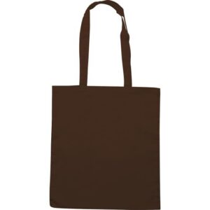 Borsa shopper in cotone (100 gr/mq) con manici lunghi