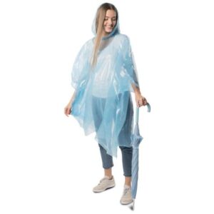 Poncho impermeabile in pe in pe con cappuccio