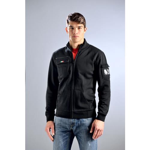 Felpa rail full zip, 280 gr