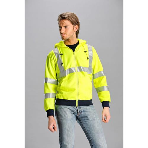 Felpa flash full zip con cappuccio