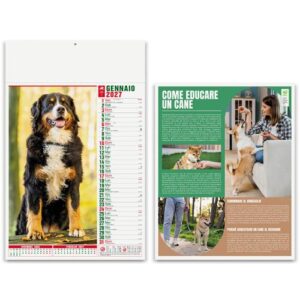 Cani e gatti - illustrato mensile 12 fogli