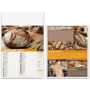 Pane e pasta - illustrato mensile 12 fogli