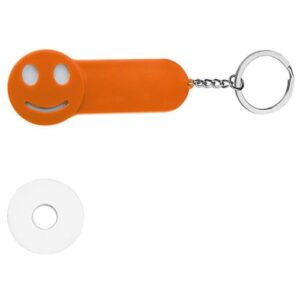 Smile - portachiavi in plastica e metallo