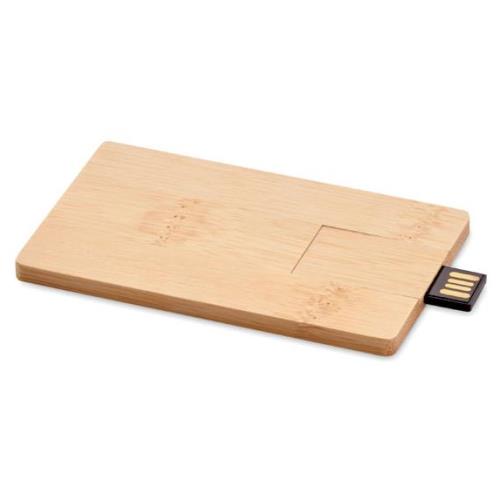 Usb in bamboo da 16gb creditcard plus