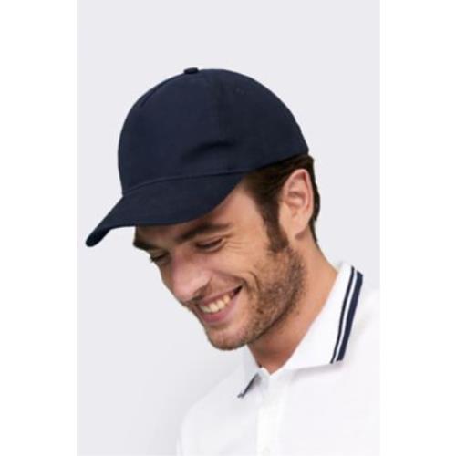 Cappellino adulto a 5 pannelli long beach