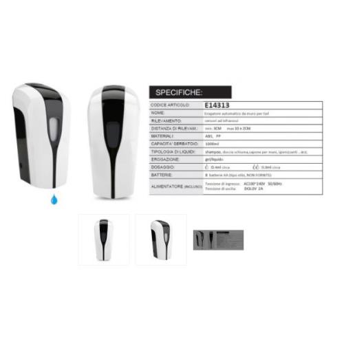 Dispenser automatico a infrarossi con sensori ad infrarossi
