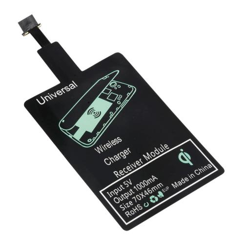Ricevitore qi wireless con connettore micro usb per abilitare i dispo